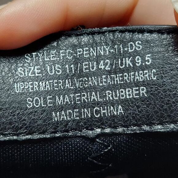 French Connection Black Vegan Leather Penny Block Heel Chelsea Boots - Picture 8 of 8